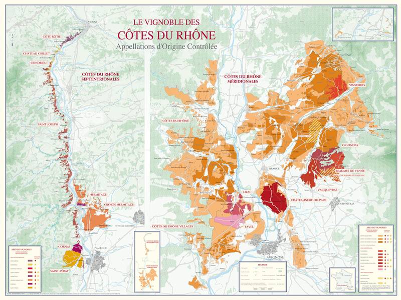 Le vignoble des Côtes du Rhône