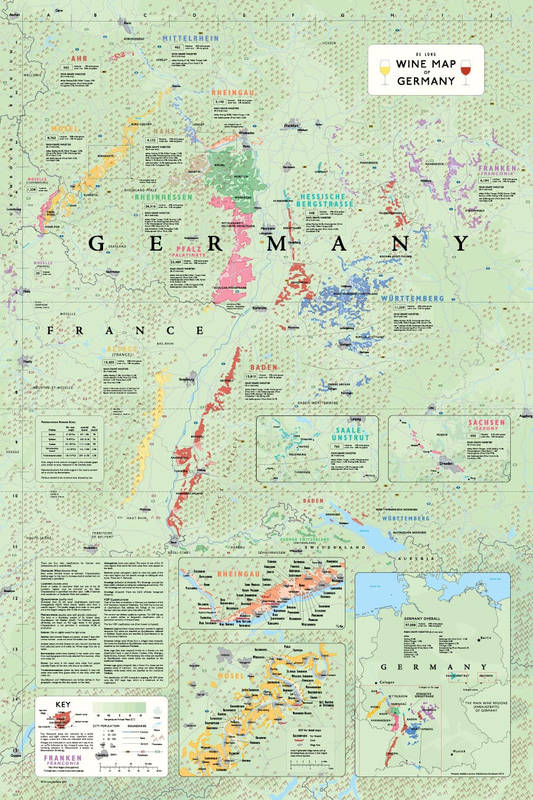 Wine map of Germany