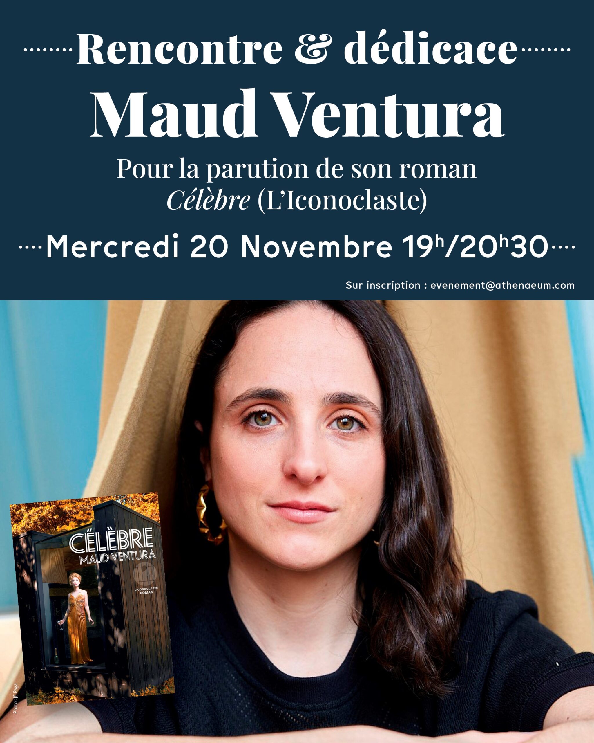 Rencontre et dédicace de Maud Ventura, mercredi 20 novembre 2024