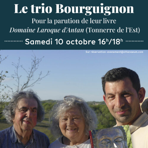 Rencontre et dédicace du trio Bourguignon